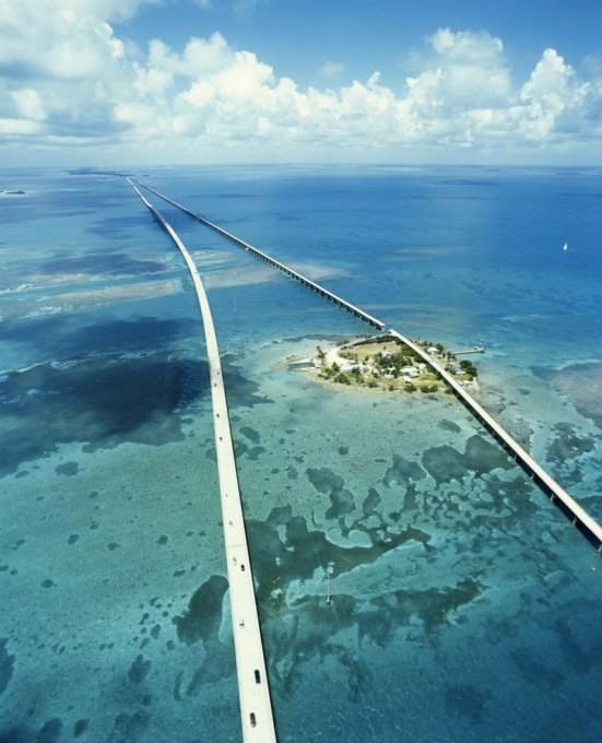 El puente de las Siete Millas, Florida Keys