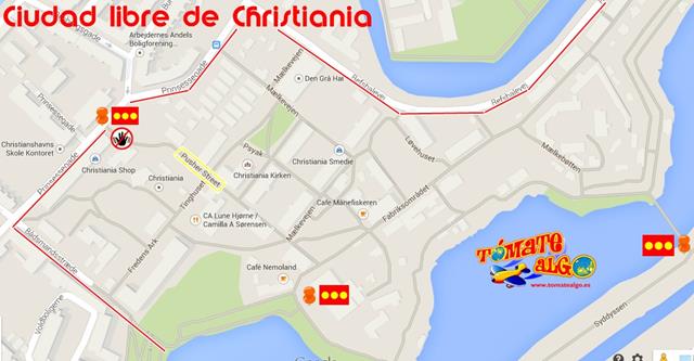 Mapa Christiania