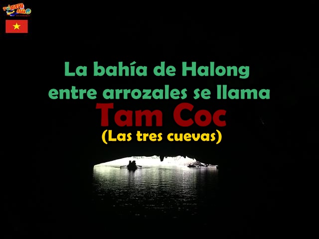 La bahía de Halong entre arrozales se llama Tam Coc