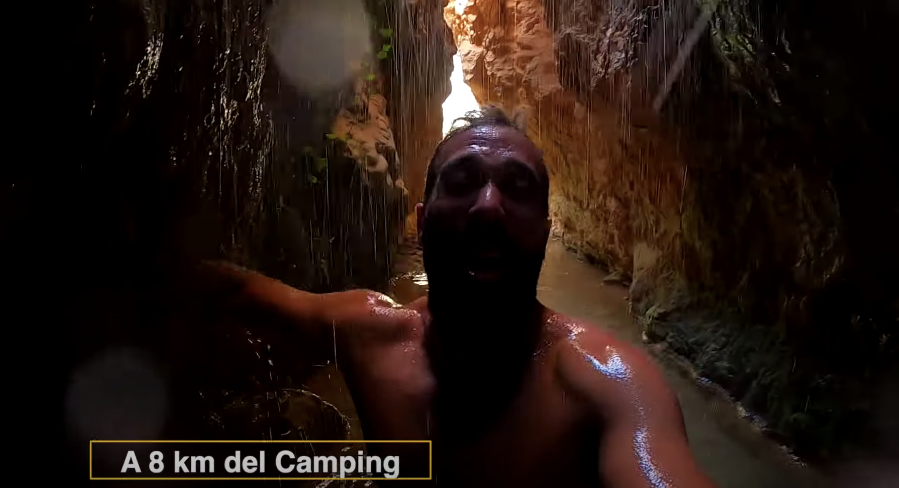 La Cueva del agua - una ducha natural