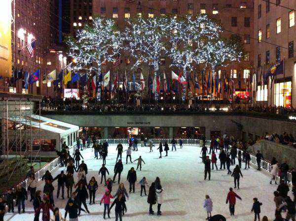 La pista de hielo del "Rockefeller Center"