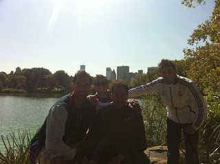 Junto al lago de Central Park